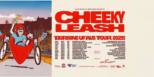 Cheeky Leash \u2018Burning Up\u2019 Aus Tour \/\/ La La La's Wollongong