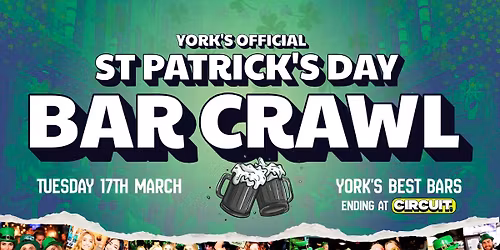 Official St Patrick\u2019s Day Bar Crawl \u2618\ufe0f