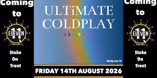 Ultimate Coldplay live at Eleven Stoke on trent