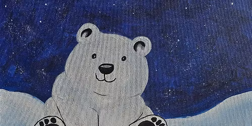 Create you very on animal encounter with this adorable Polar Bear Cub paint