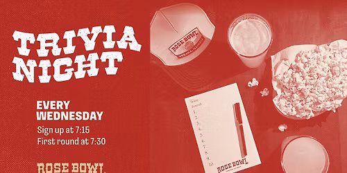 Trivia Night! \ud83e\udde0\ud83d\udca5\ud83c\udf7b Every Wednesday