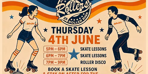 Roller Skate Lessons - Learn to Skate this Thursday evening!