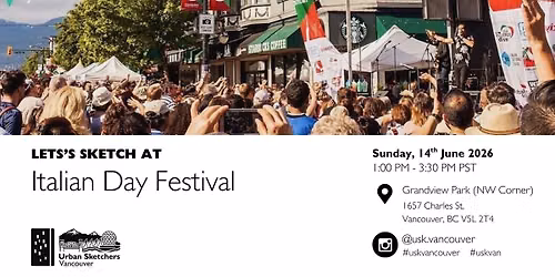 Let\u2019s Sketch at Italian Day Festival \ud83c\uddee\ud83c\uddf9