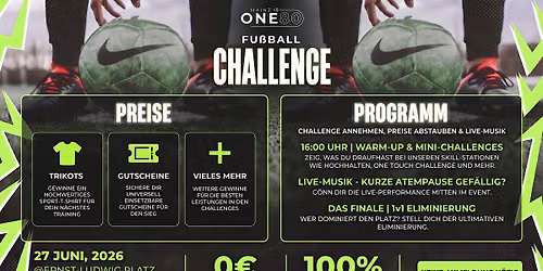 FU\u00dfBALL CHALLENGE IN MAINZ OUTDOOR