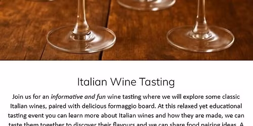 Italian Wine Tasting