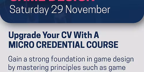 Micro Credential Short Course - Game Design