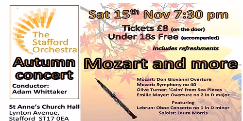 Autumn Concert: Mozart & more