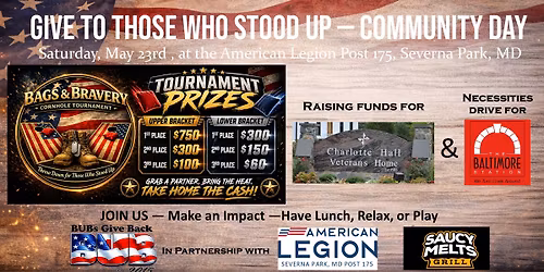 Bags & Bravery Cornhole Tournament & Community Day