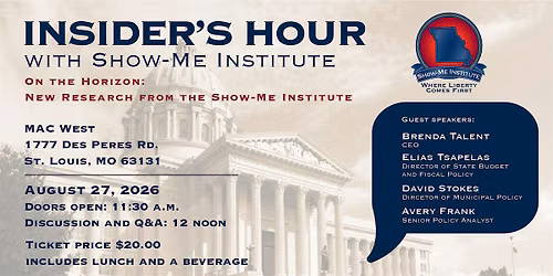 On the Horizon: New Research from the Show-Me Institute