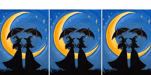 "Witch, Please!" (Witches with Umbrellas) * $32 * All Materials Provided