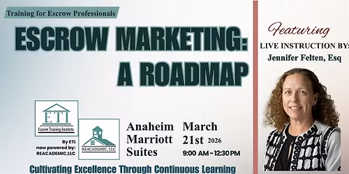 Escrow Marketing: A Roadmap