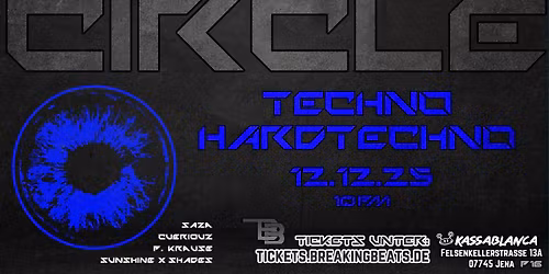 Breaking Beats Presents: Circle DJs: Saza , P. Krause, Cueriouz, Sunshine x Shades