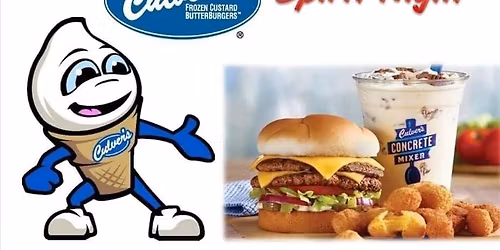 Culvers Spirit Night!