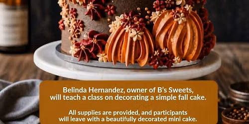 Fall cake decorating class