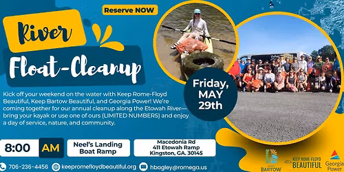 Etowah River Float-Cleanup
