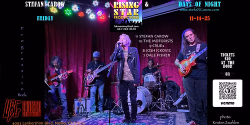 STEFAN CAROW & DAYS OF NIGHT - LIVE AT