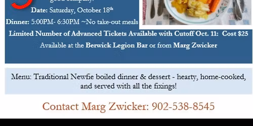 Newfie Boiled Dinner and Kitchen Party