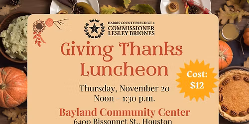 Giving Thanks Luncheon