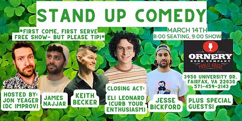 Standup Comedy at Ornery Beer Company