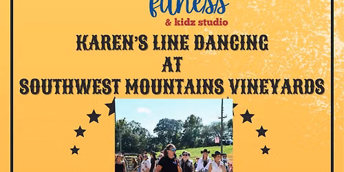 Karen's Line Dancing-BOOM Fitness at Southwest Mountains Vineyards
