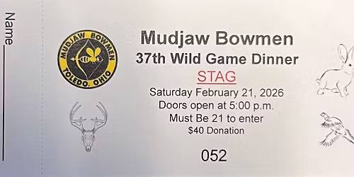 Mudjaw Bowmen's 37th Wild Game Dinner