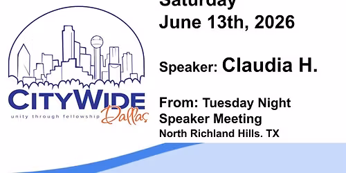 CITYWIDE DALLAS: JUNE 13th