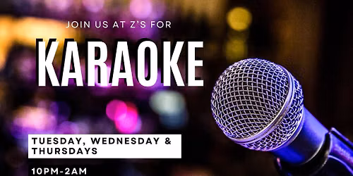 KARAOKE @ Z's Bar