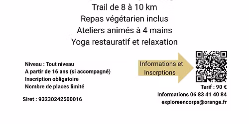 Journ\u00e9e TRAIL & YOGA \u00e0 Chateldon