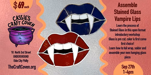 Introduction to Stained Glass: Vampire Lips