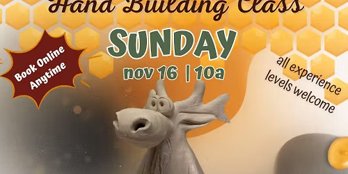 CLASS | Hand Build Clay Reindeer