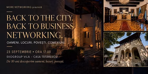 Back to the city. Back to business networking.