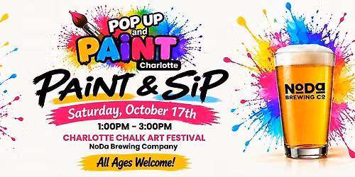 Charlotte Chalk Art Festival Paint & Sip at NoDa Brewing Company