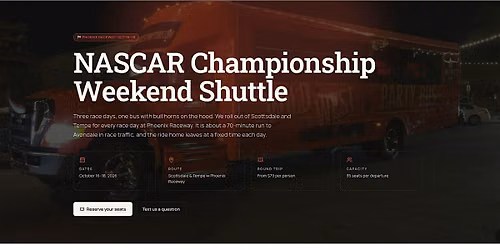 NASCAR Championship Weekend Shuttle