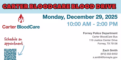 Carter Bloodcare Mobile Blood Drive