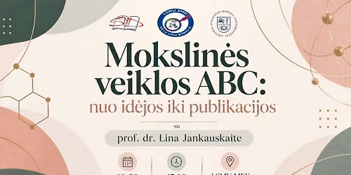 Mokslin\u0117s veiklos ABC: nuo id\u0117jos iki publikacijos