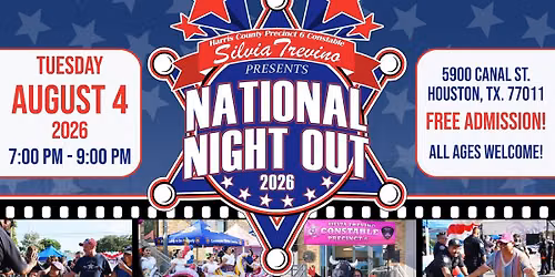 National Night Out 2026 Hosted by Constable Silvia Trevino, Precinct 6