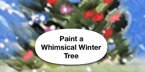 Paint a fun festive acrylic tree