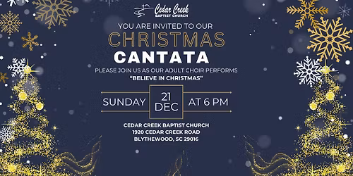 CCBC Adult Choir's 2025 Christmas Cantata - "Believe in Christmas"