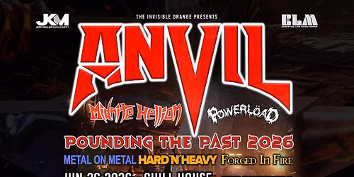 ANVIL \/\/ MIDNITE HELLION \/\/ POWERL\u00d6AD (Chilliwack). June 26, 2026 @ Chill House