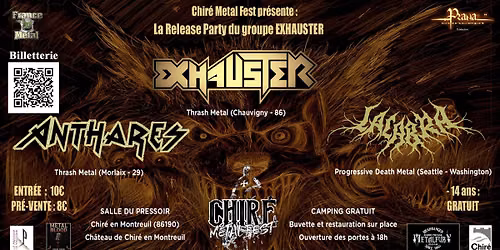 ANTHARES / LACABRA / EXHAUSTER (Release Party) — Chiré-en-Montreuil