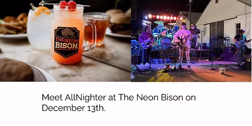 AllNighter will be at The Neon Bison