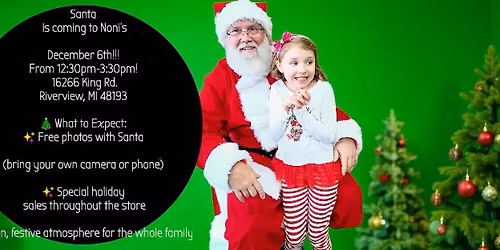 SANTA IS COMING TO NONI'S!!!!!!!!