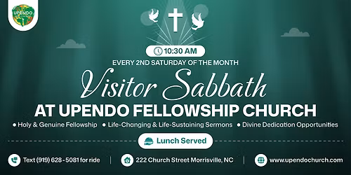 Visitor Sabbath at Upendo Fellowship Church