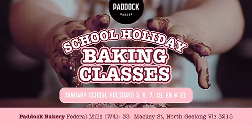 School Holiday Baking Classes with The Paddock Bakery