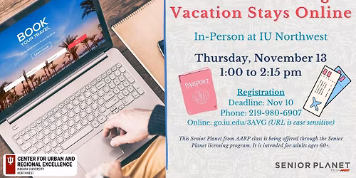 Senior Planet: Intro to Booking Vacation Stays Online