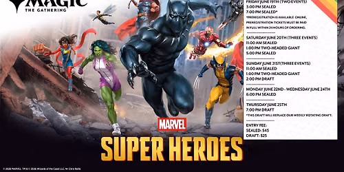 Marvel Super Heroes Prerelease