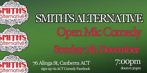 Smith's Open Mic Comedy December