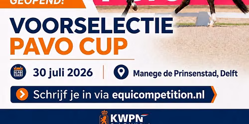 Voorselectie PAVO CUP 2026