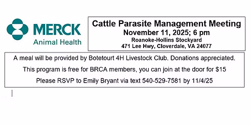 Cattle Parasite Management Meeting