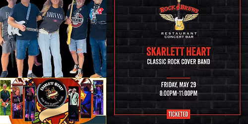 SKARLETT HEART CLASSIC ROCK COVER BAND @ Rock & Brews Royal Oak
